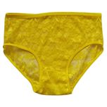 شورت زنانه مدل توری کد D57 رنگ زرد