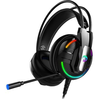 هدست گیمینگ مدل RGB-A18 بدون قابلیت نویز کنسلینگ، جک 3.5 میلی‌متری صدا، دارای میکروفون با قابلیت چرخش، کلید افزایش و کاهش صدا، چ
