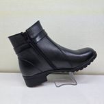 نیم بوت کلاسیک زیپی بند دار