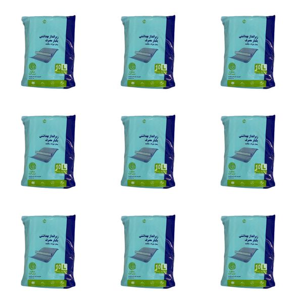 پد زیر انداز بهداشتی یکبار مصرف بیمار مدل DP9 مجموعه 9 عددی 10تایی