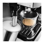 اسپرسوساز 1200 میلی‌لیتری دلونگی مدل BCO421 با مصرف پودر قهوه، مناسب تهیه اسپرسو، کافه لاته، کاپوچینو و فرانسه، دارای 2 عدد نازل