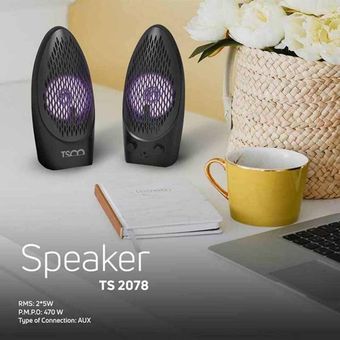 اسپیکر رومیزی دو تکه TSCO مدل TS 2078- مشکی