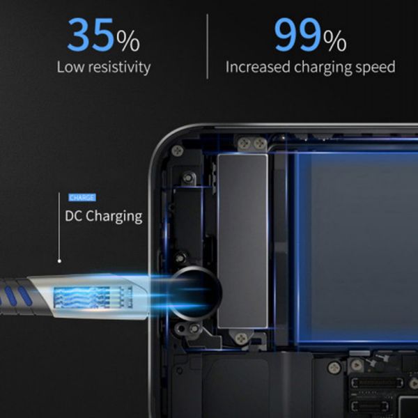 کابل تبدیل USB به USB-C کانفلون مدل RGB2 طول 1 متر