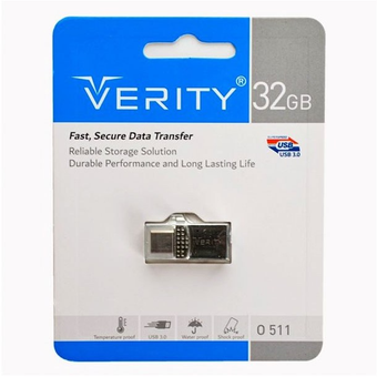 فلش مموری OTG دار وریتی مدل O511 ظرفیت 32 گیگابایت