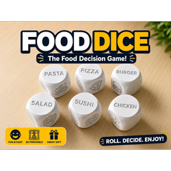 بازی تاس تصمیم‌گیری غذا | امروز چی بخوریم؟ – Food Dice