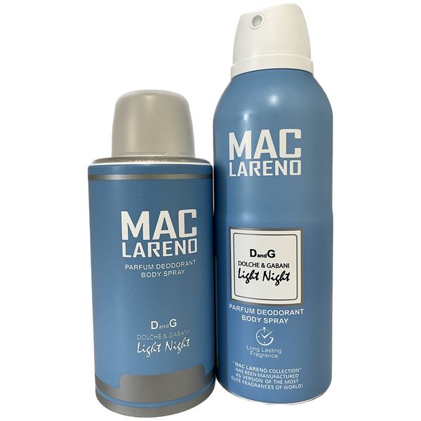 اسپری بدن مردانه مک لارنو مدل Light Blue حجم 200 میلی لیتر