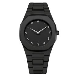 ساعت مچی عقربه‌ای کوارتز مردانه مدل دارک واچ بند سبک قفل مخفی کد 11