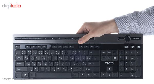 کیبورد بی سیم تسکو مدل TKM7106W همراه با موس بی‌سیم