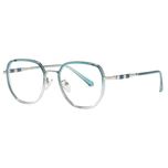 فریم عینک طبی چند ضلعی زنانه مدل TRZC829 C28-p81 Gradient Blue