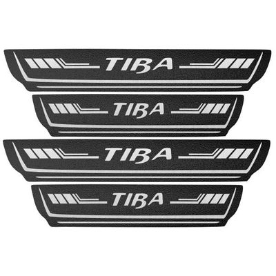 پارکابی خودرو آداک طرح چرم کدTIBA01 مناسب برای تیبا مجموعه 4 عددی