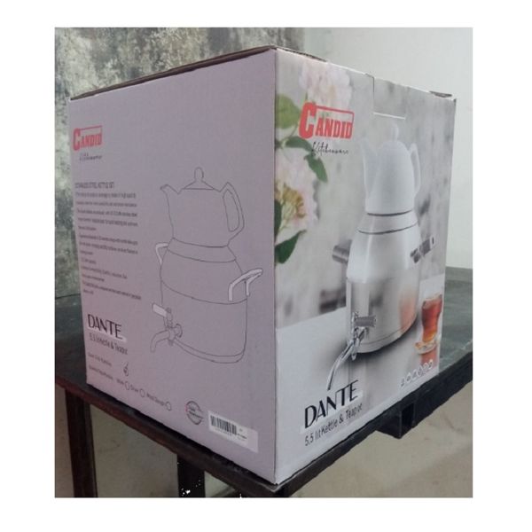 کتری و قوری کاندید مدل دانته گنجایش کتری 5 لیتر گنجایش قوری 0.5 لیتر*257