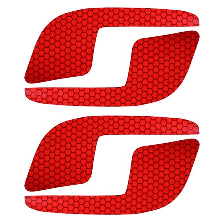 برچسب شبرنگ دوچرخه رفلکتر کد 4P بسته 4 عددی