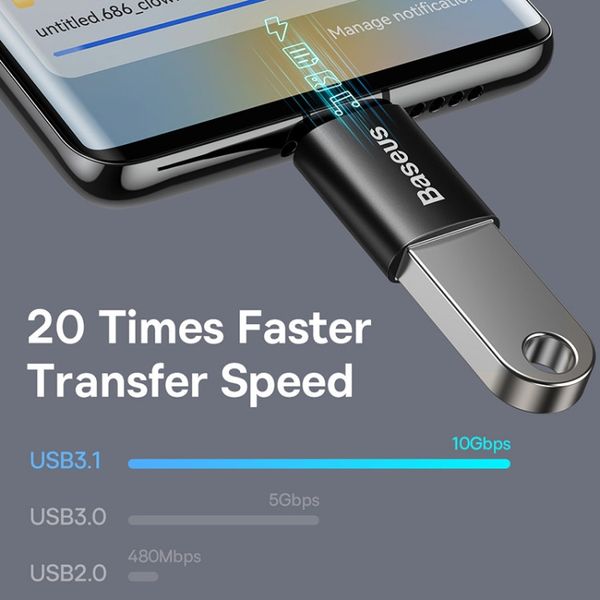 مبدل USB-C به USB 3.1 باسئوس