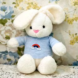 عروسک خرگوش  رنگین کمان و ابر ارتفاع 40 سانتی متز