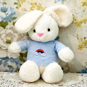 عروسک خرگوش  رنگین کمان و ابر ارتفاع 40 سانتی متز