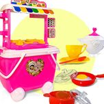 ست اسباب بازی گل خانم مدل آشپزخانه سیار سایبان دار