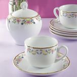 سرویس غذاخوری 102 پارچه 12 نفر چینی زرین ایران مدل گلستان سری ایتالیا اف درجه عالی