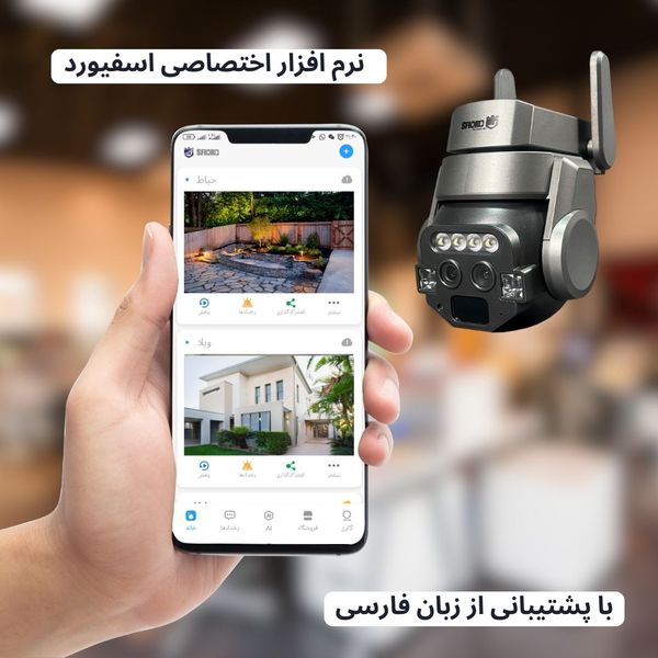 دوربین مداربسته تحت شبکه اسفیورد مدل SZM142