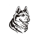 برچسب بدنه خودرو لیزارد مدل فانتزی طرح LOYAL DOG کد LZD-790