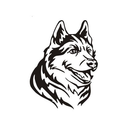 برچسب بدنه خودرو لیزارد مدل فانتزی طرح LOYAL DOG کد LZD-790