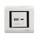 پریز یو اس بی ایران الکتریک مدل دیاموند