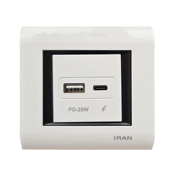 پریز یو اس بی ایران الکتریک مدل دیاموند