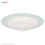 سرویس 102 پارچه چینی زرین ایران سری ایتالیا اف مدل سپید صدف درجه یک