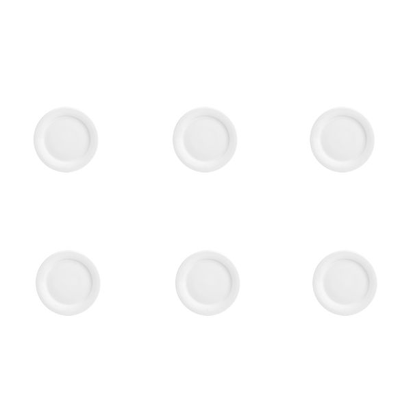 بشقاب چینی زرین ایران مدل دسرخوری هتلی 49 کد 16 سفید درجه 3 بسته شش عددی