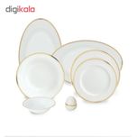 سرویس غذاخوری 28 پارچه چینی زرین ایران مدل سپیدار
