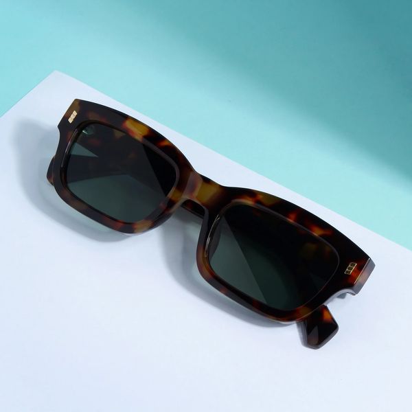 عینک آفتابی مستطیلی مدل SZ 1002 Leopard Emerald