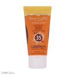 کرم ضدآفتاب رنگی سان سیف، مدل 35 SPF، مناسب پوست چرب، جوشدار و مختلط تنالیته رنگ روشن و حجم 50 میلیلیتر، محافظت کننده در برابر