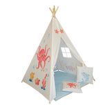 چادر بازی کودک مدل سرخپوستی طرح حیوانات کد PT508