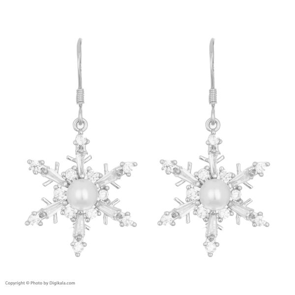 گوشواره زنانه طرح برف کد Q39
