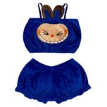 ست نیم تنه و شلوارک راحتی دخترانه مدل لبوبو