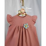 پیراهن دخترانه مَهلا رنگ صورتی