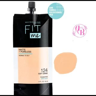 کرم پودر فیت می مدل Fit Me ساشه ای شماره 124 حجم 40 میل اورجینال