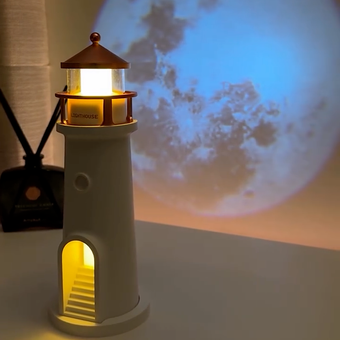 چراغ خواب فانوس دریایی مدل اسپیکردار
