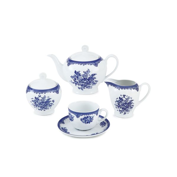 سرویس غذاخوری 102 پارچه کامل چینی زرین ایران سری ایتالیا اف مدل فلورانس درجه عالی