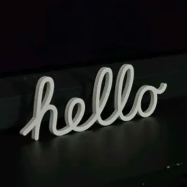 استند دکوری طرح Apple Hello sign