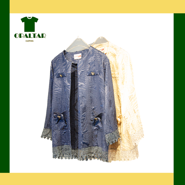 کت مجلسی طرح دار آستین توری