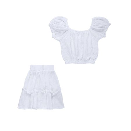 ست تاپ و دامن دخترانه مدل MDSS-CH1800