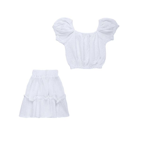 ست تاپ و دامن دخترانه مدل MDSS-CH1800