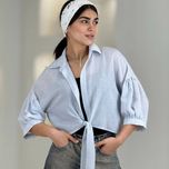 شومیز جلو گره داماسک