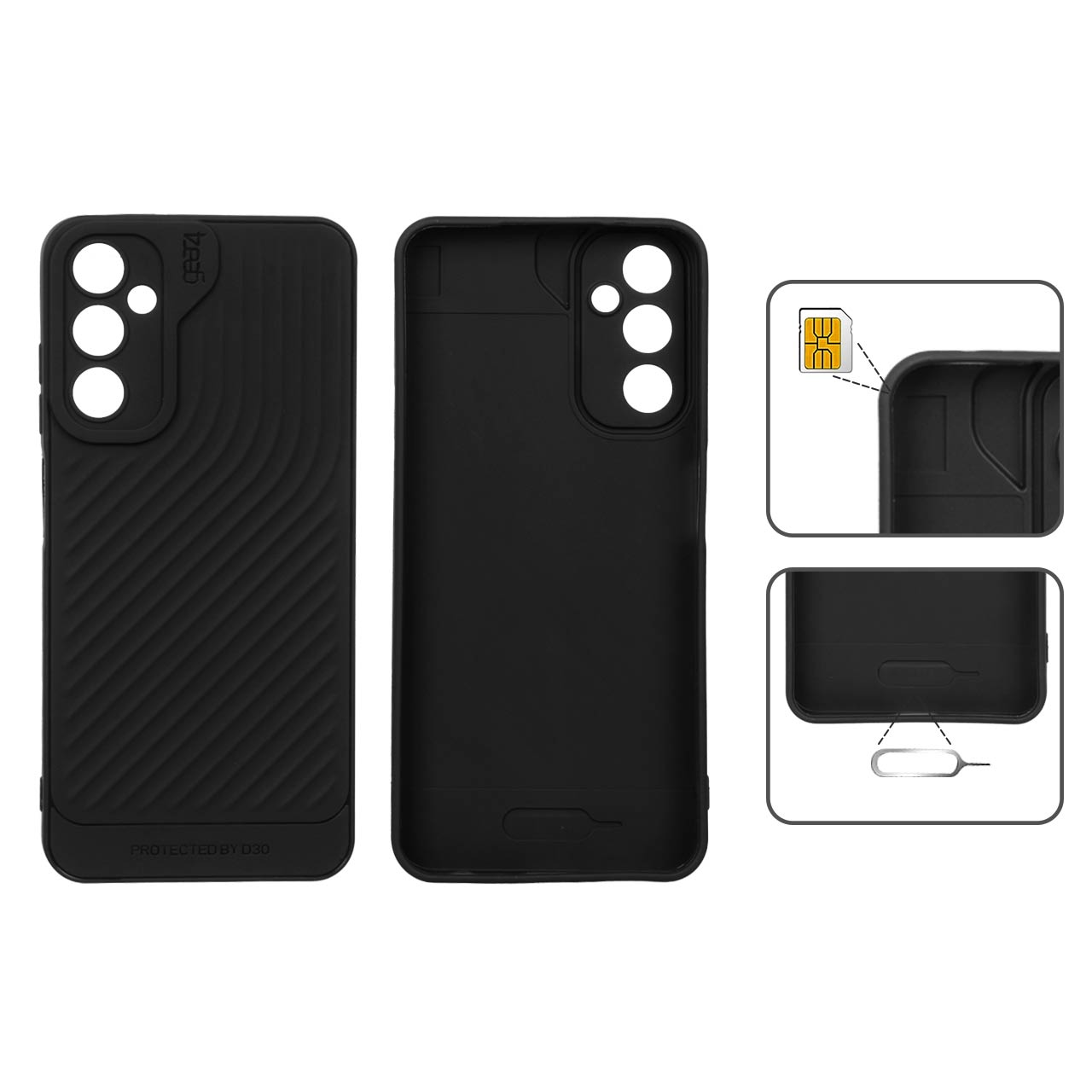 قاب Gear4 کبریتی Samsung Galaxy A05s - مشکی