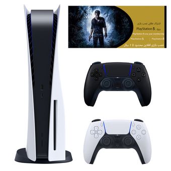 کنسول بازی سونی مدل PlayStation 5 ظرفیت 825 گیگابایت ریجن 1200 آسیا به همراه دسته اضافی و کارت طلایی اشتراک نصب بازی *165