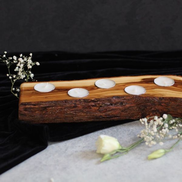 جاشمعی چوب طبیعی بزرگ | کالکشن کنده