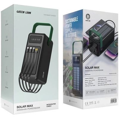 پاوربانک گرین لاین 80k مدل Solar max -ضمانت اصالت