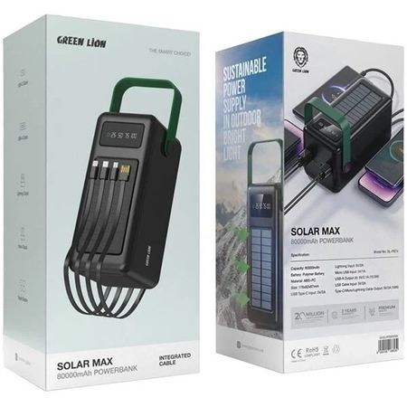 پاوربانک گرین لاین 80k مدل Solar max -ضمانت اصالت