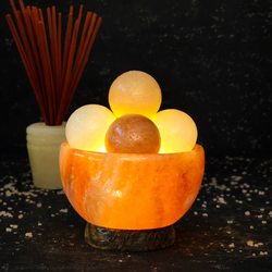 آباژور سنگ نمک کاسه دار k18