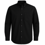 پیراهن آستین بلند رگولار فیت مشکی